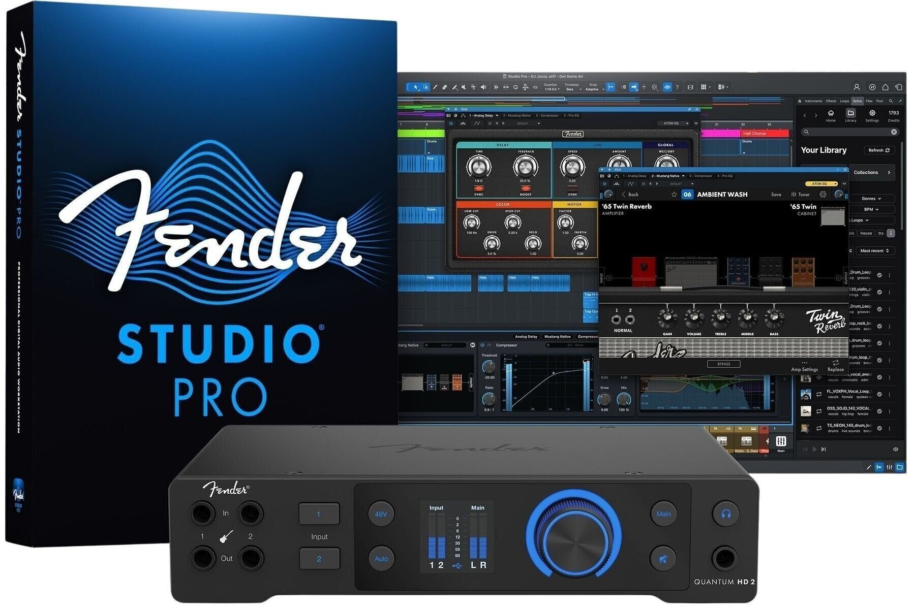 USB Audio Interface Fender Quantum HD 2 USB Audio Interface