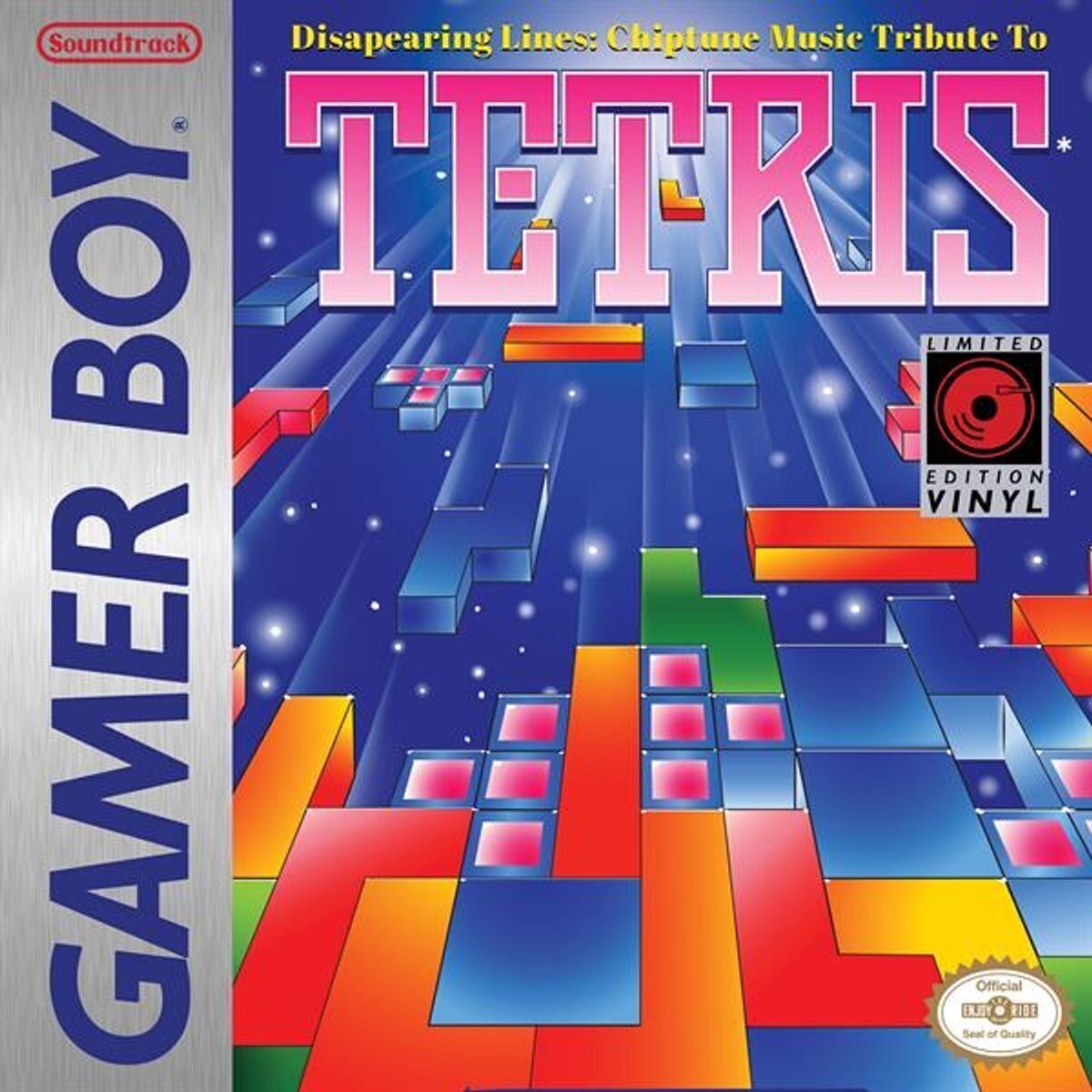 LP platňa Gamer Boy - Tetris Disappearing Lines (Limited Edition) (Reissue) (Orange Translucent Coloured) (LP)