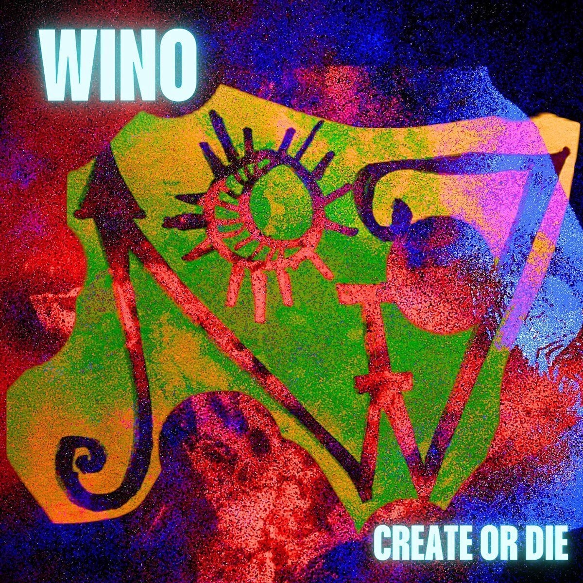 Schallplatte Wino - Create Or Die (Limited Edition) (Red Marbled Cherry Coloured) (LP)