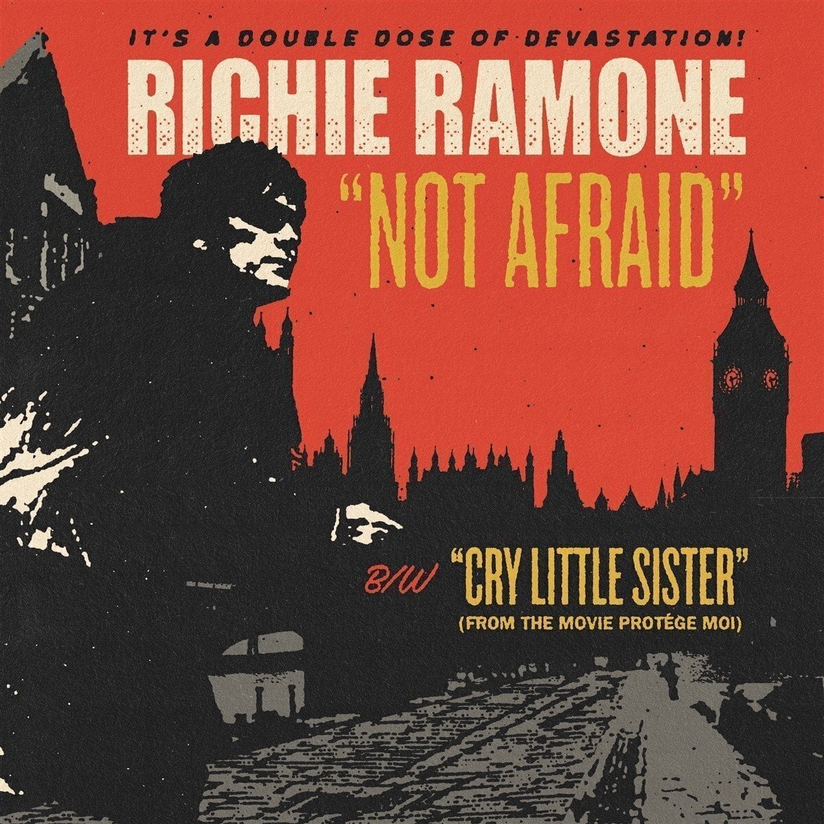 Schallplatte Richie Ramone - Not Afraid b/w Cry Little Sister (Limited Edition) (7")