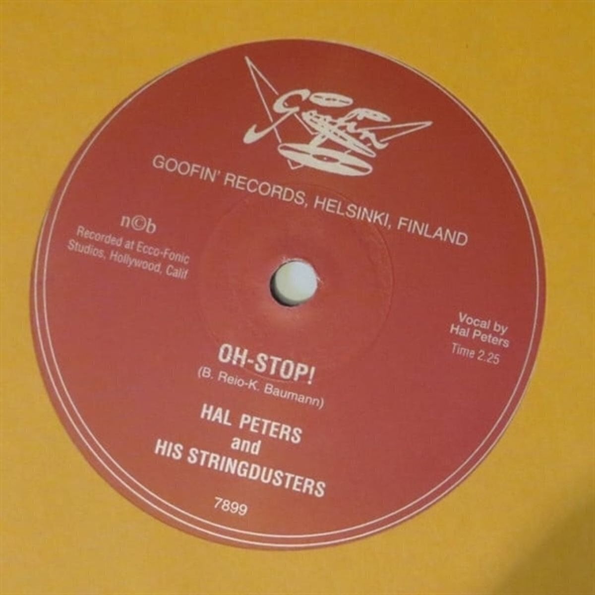 Disque vinyle Hal -& His String Dusters Peters - Oh Stop (10"-78Rpm!) (LP)
