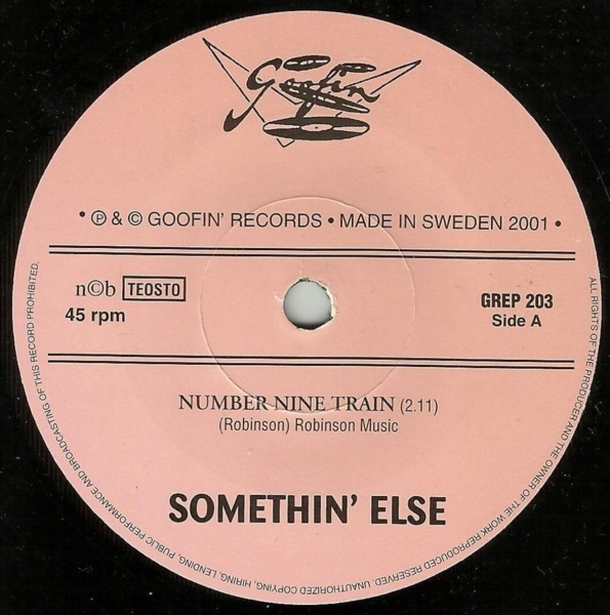 Schallplatte Somethin' Else - Number Nine Train (LP)