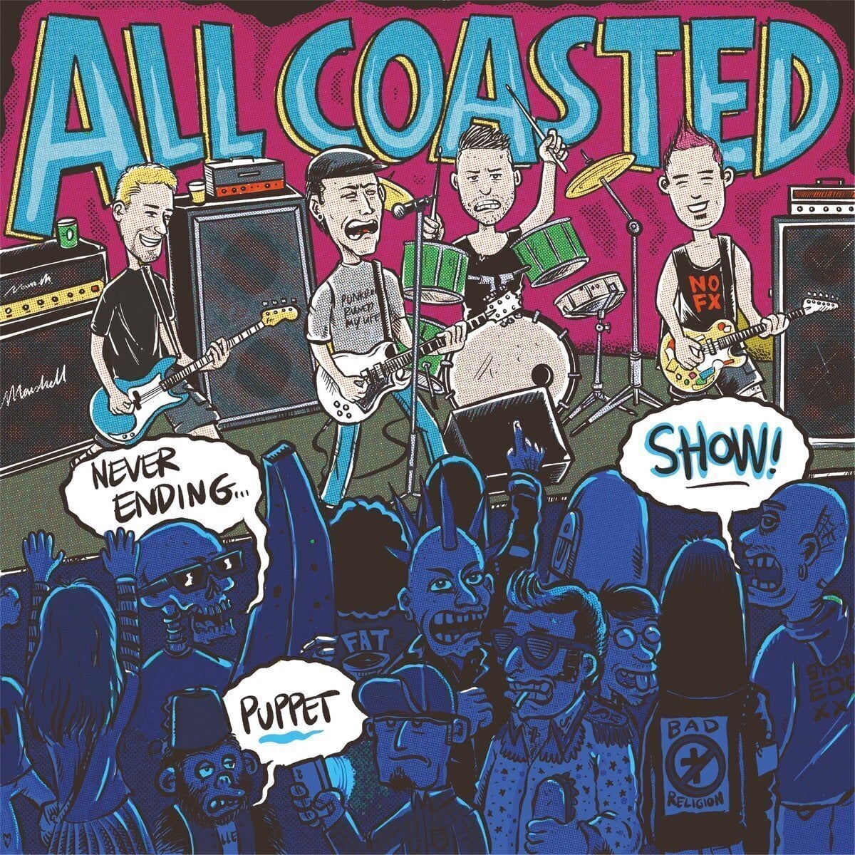 Schallplatte All Coasted - Never Ending Puppet Show (LP)