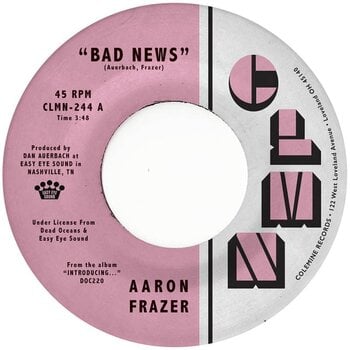 Schallplatte Aaron Frazer - Bad News / Done Lyin' (7") - 1