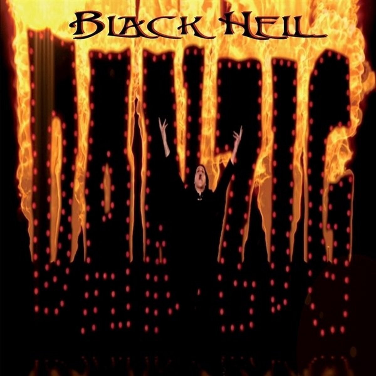 Vinylskiva Danzig - Black Hell (Limited Edition) (Yellow W/Black & Red Fire Splatter Coloured) (LP)