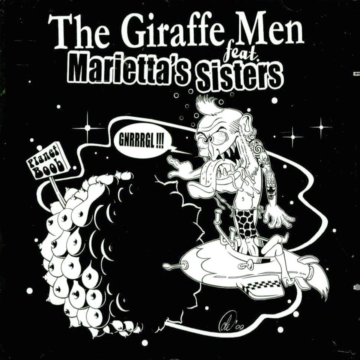 Vinylskiva The Giraffe Men feat. Marietta's Sisters - Planet Boob (Limited Edition) (LP)