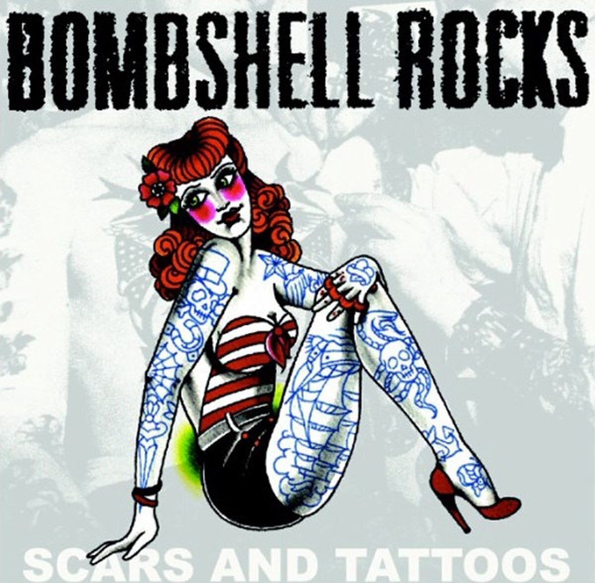 Schallplatte Bombshell Rocks - Scars And Tattoos (Orange Crush Coloured) (7")