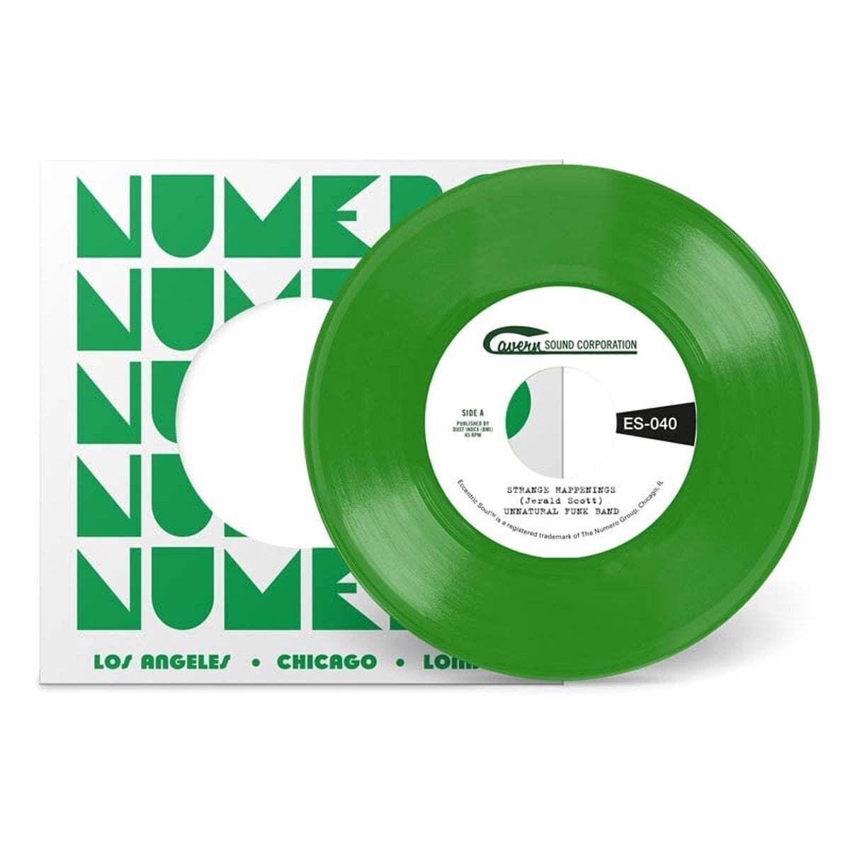 Schallplatte Unnatural Funk Band - Strange Happenings / Living In The Past (Reissue) (Grass Green Coloured) (7")
