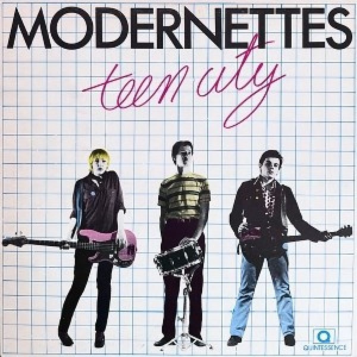 Vinyl Record Modernettes - Teen City (Reissue) (Clear with Pink & Blue Streaks Coloured) (LP)