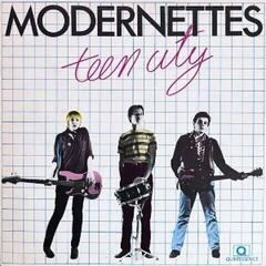 Vinyl Record Modernettes - Teen City (Reissue) (Clear with Pink & Blue Streaks Coloured) (LP)