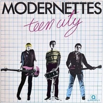 Vinyl Record Modernettes - Teen City (Reissue) (Clear with Pink & Blue Streaks Coloured) (LP) - 1