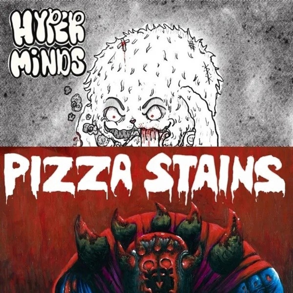 Płyta winylowa Hyper Minds & Pizza Stains - Hyper Minds / Pizza Stains Split (7")