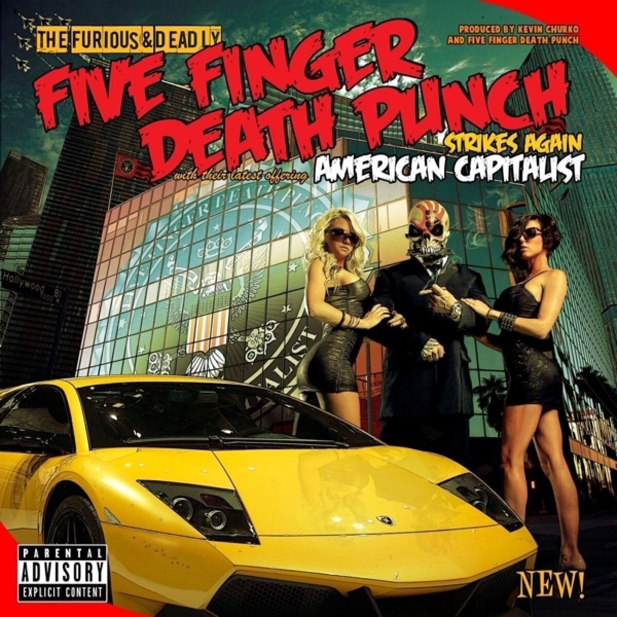 Schallplatte Five Finger Death Punch - American Capitalist (Reissue) (Gold Anniv. Coloured) (LP)