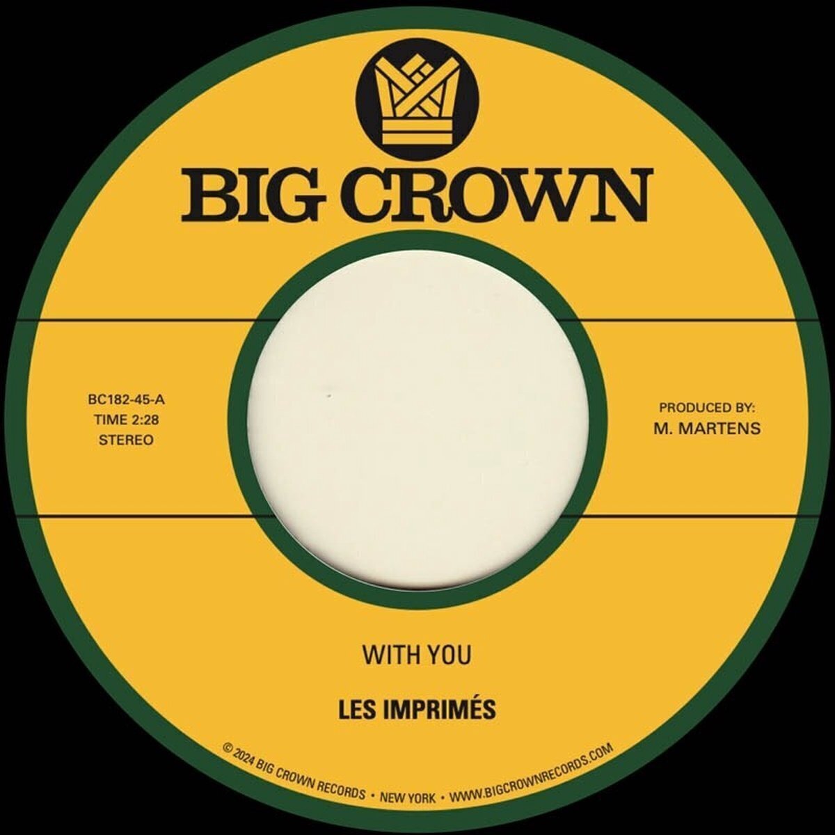 Vinylplade Les Imprimés - With You (7")