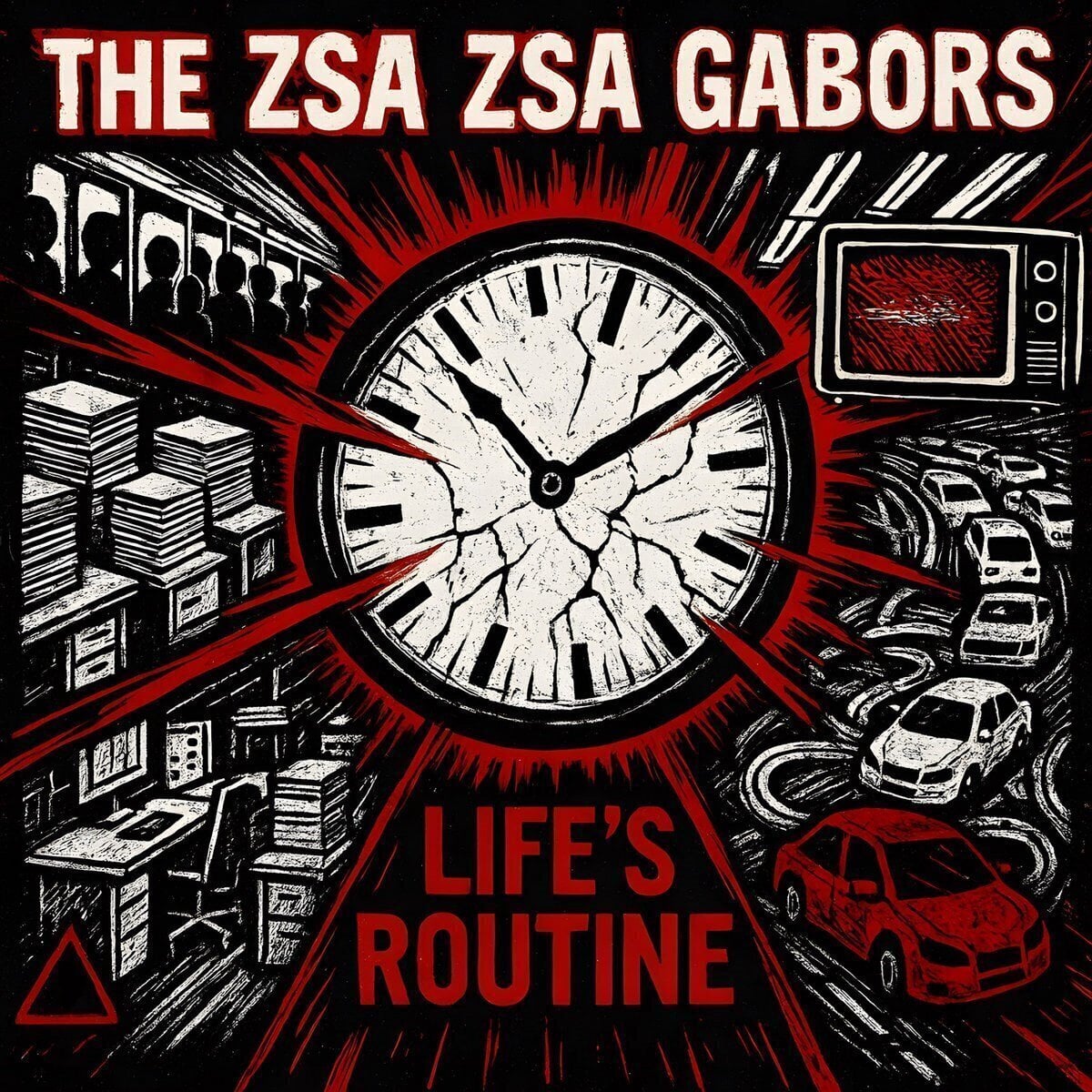 Vinyl Record The Zsa Zsa Gabor's - Life's Routine (LP)