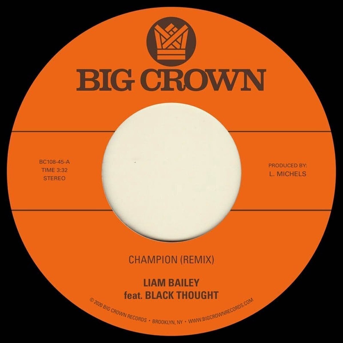 Schallplatte Liam Bailey - Champion (7")