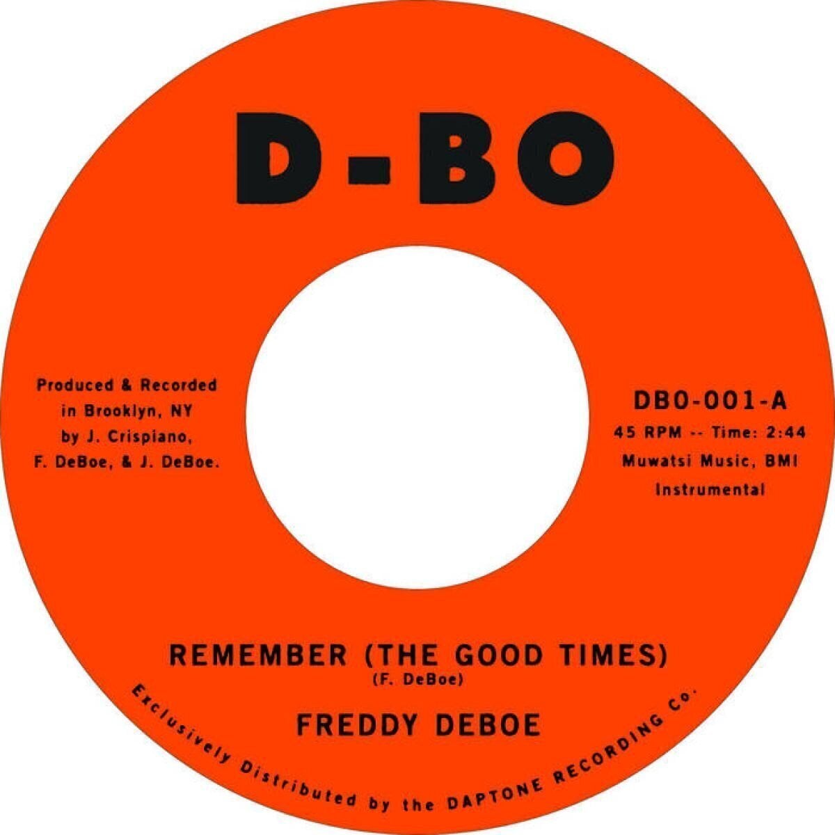 Hanglemez Freddy DeBoe - Remember / Gato Loco (LP)
