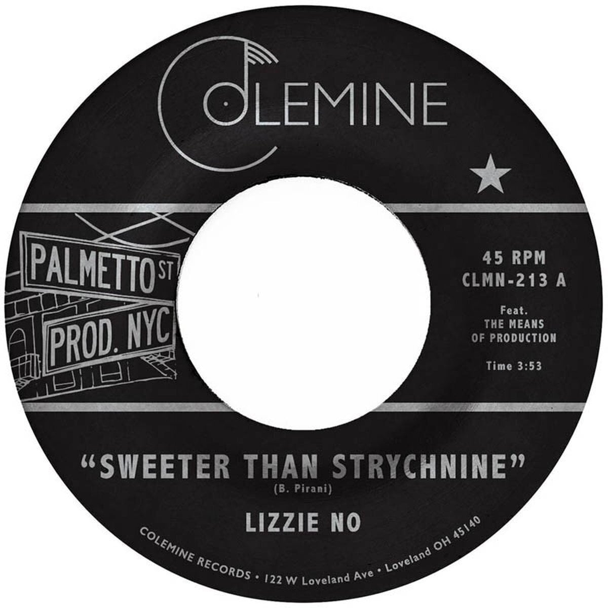 Грамофонна плоча Lizzie No - Sweeter Than Strychnine / Stop Bothering Me (Red Coloured) (7")