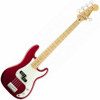 Baixo de 5 cordas Fender Squier Vintage Modified Precision Bass V 5 String Candy Apple Red - 1