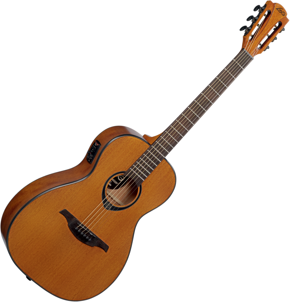 Electro-acoustic guitar LAG T77PE
