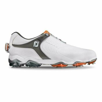 Мъжки голф обувки Footjoy Tour-S BOA бял-Dark Grey 47 - 1