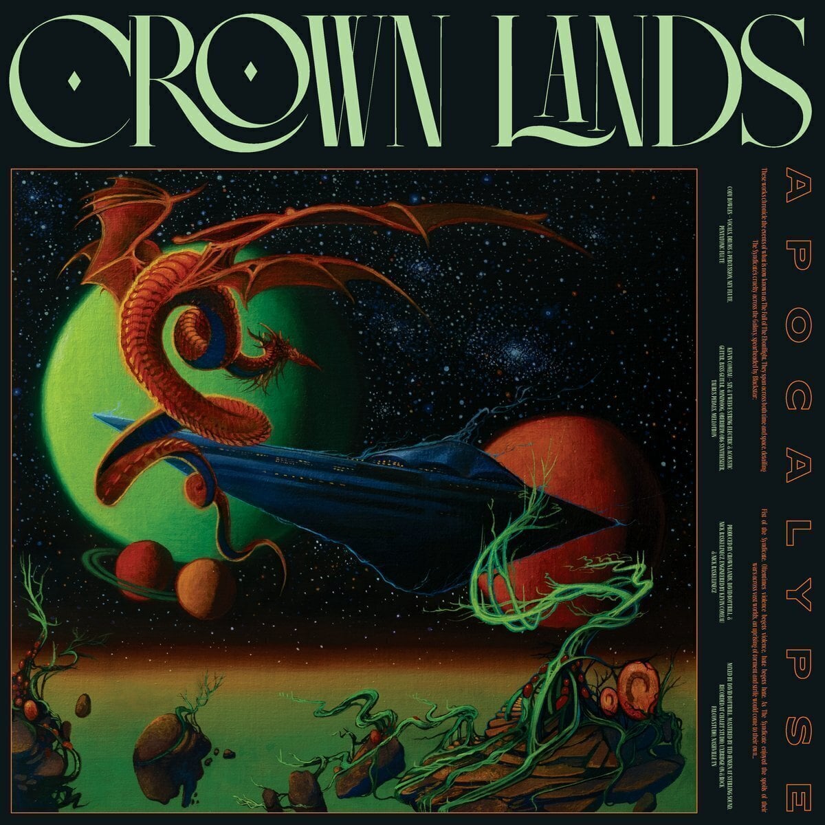 LP ploča Crown Lands - Apocalypse (Gatefold Sleeve) (Yellow Neon Coloured) (LP)