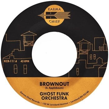 Hanglemez Ghost Funk Orchestra - Brownout / Boneyard Baile (Limited Edition) (Fire Red Coloured) (7") - 1