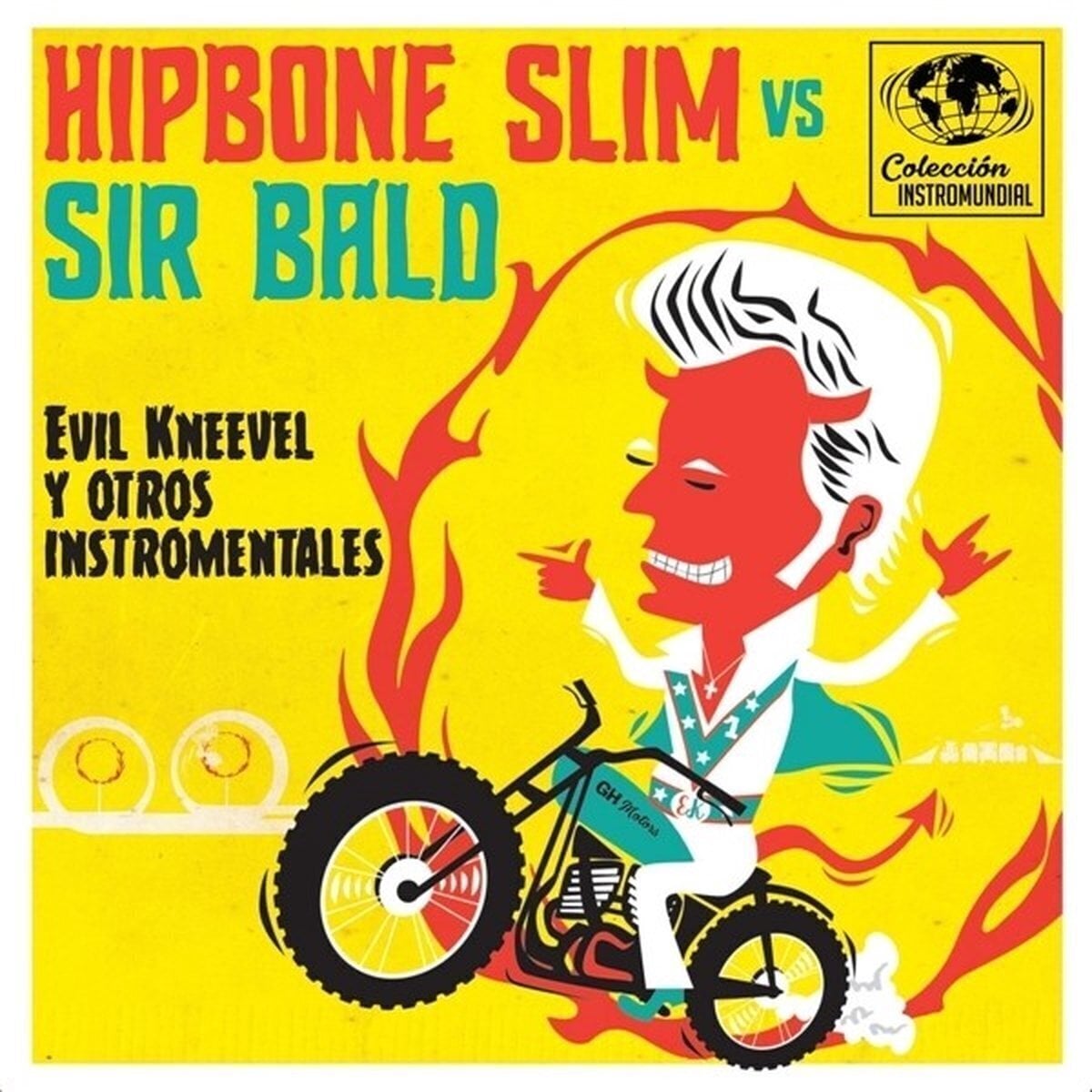 LP ploča Hipbone Slim Vs. Sir Bald - Evil Kneevel Y Otros Instro-Mentales (LP)