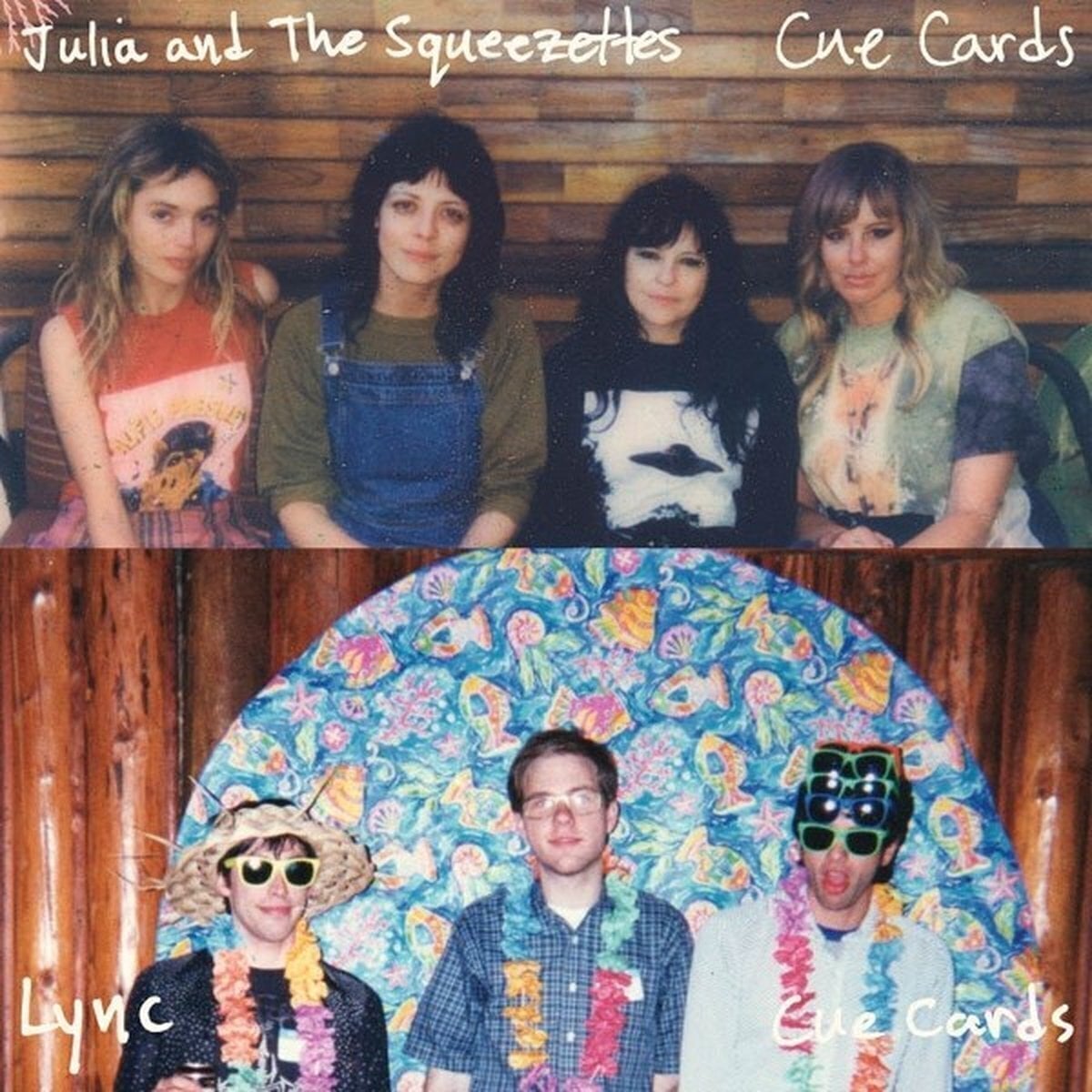 Hanglemez Julia And The Squeezettes & Lync - Cue Cards (Limited Edition) (Blue Coloured) (7")