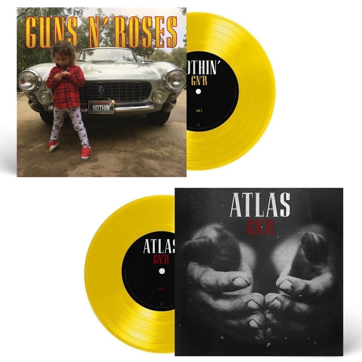 Hanglemez Guns N' Roses - Nothin' / Atlas (Limited Edition) (Canary Yellow Coloured) (7")