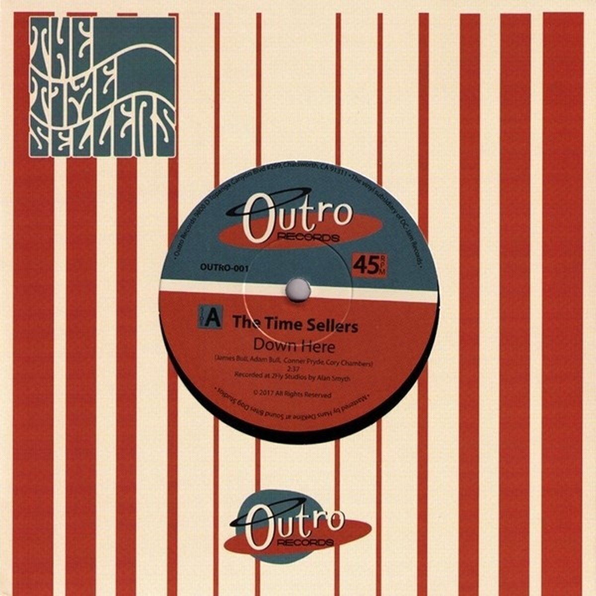 Vinyl Record The Time Sellers - Down Here / Hat And The Crown (7")