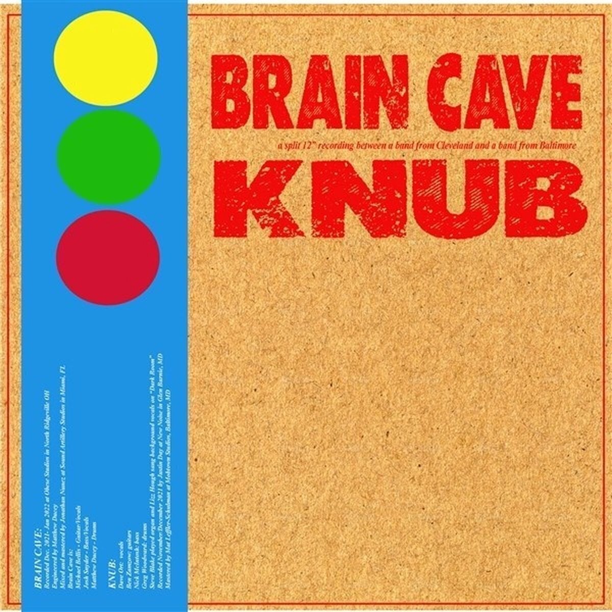 Vinyl Record Brain Cave & Knub & Knub - Split 12 Inch (Limited Edition) (LP)