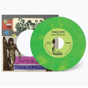 Vinylplade Vickie & The Van Dykes - I Wanna Be A Winner / Outcast (Green White /Marble Coloured) (7") - 1