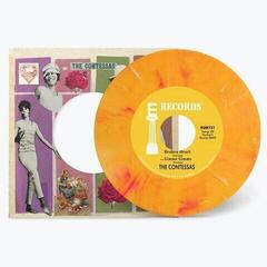 Vinylplade The Contessas - Broken Heart / Gimme Gimme (Peach Marble Coloured) (7")