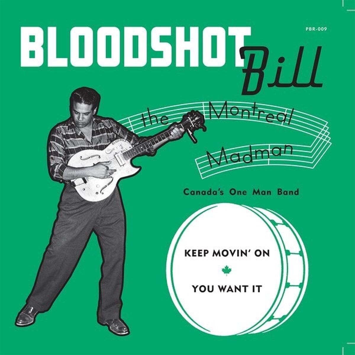 Vinyl Record Bloodshot Bill - Keep Movin' On (Numbered) (7")