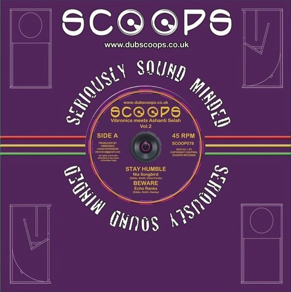 Disque vinyle Vibronics Meets Ashanti Selah - Stay Humble (10") (LP)