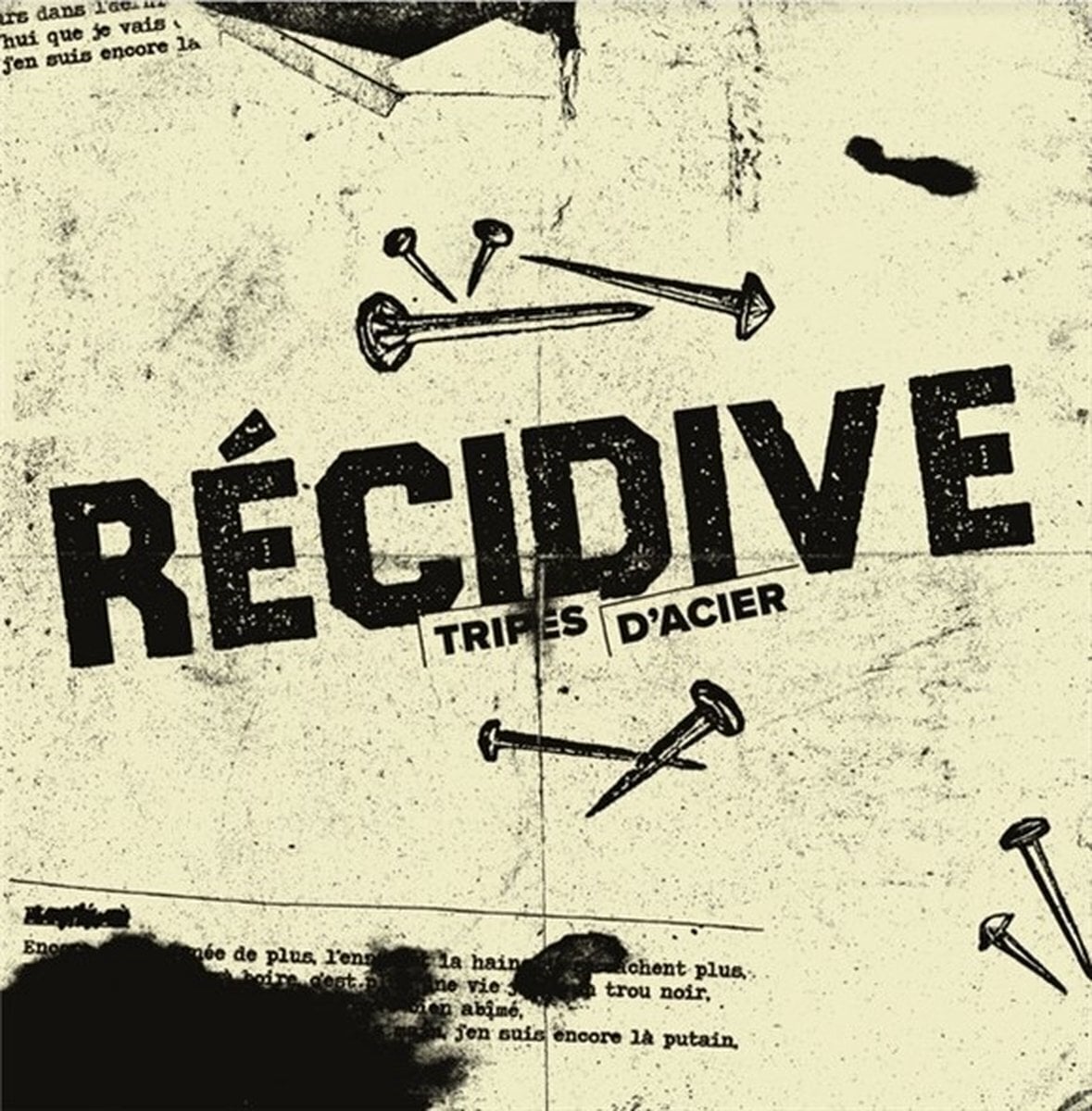 Vinyl Record Récidive - Tripes D'Acier (LP)