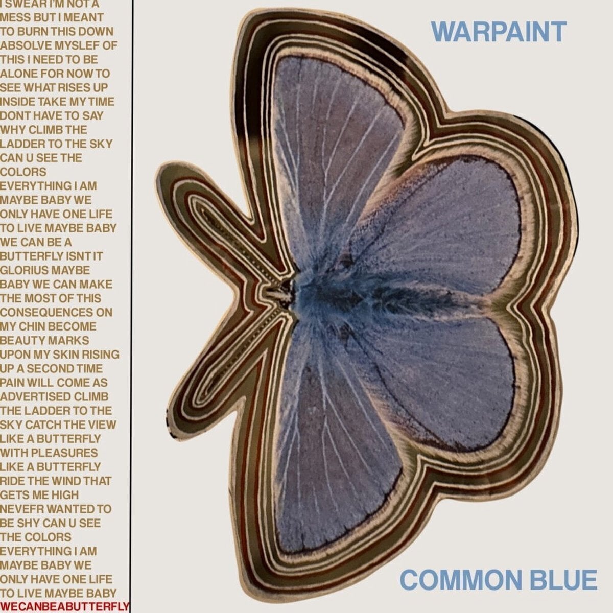 Disque vinyle Warpaint - Common Blue (Blue Transparent Coloured) (7")