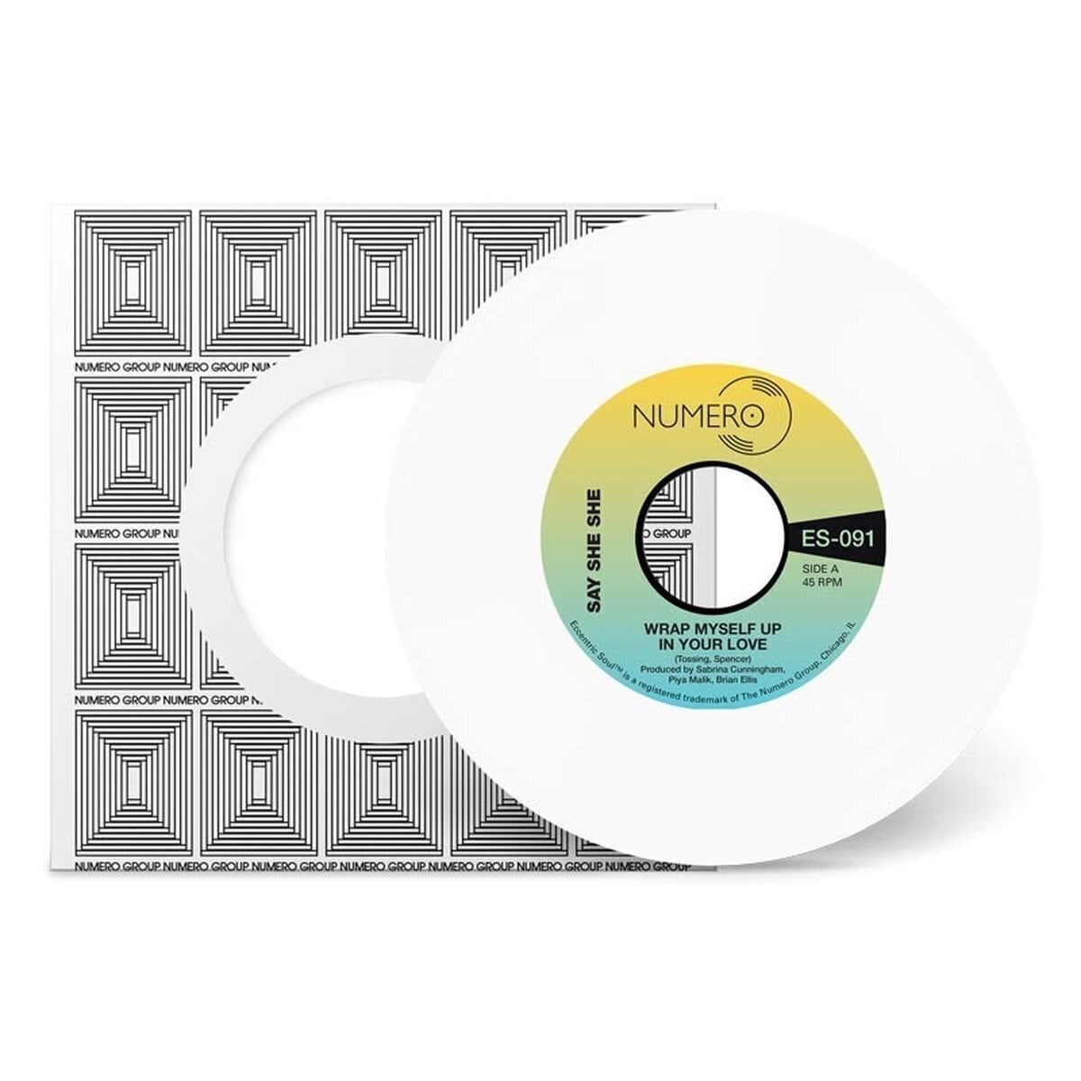 Disc de vinil Say She She & Jim Spencer - Wrap Myself Up In Your Love (Limited Edition) (Discodelic White Coloured) (7")