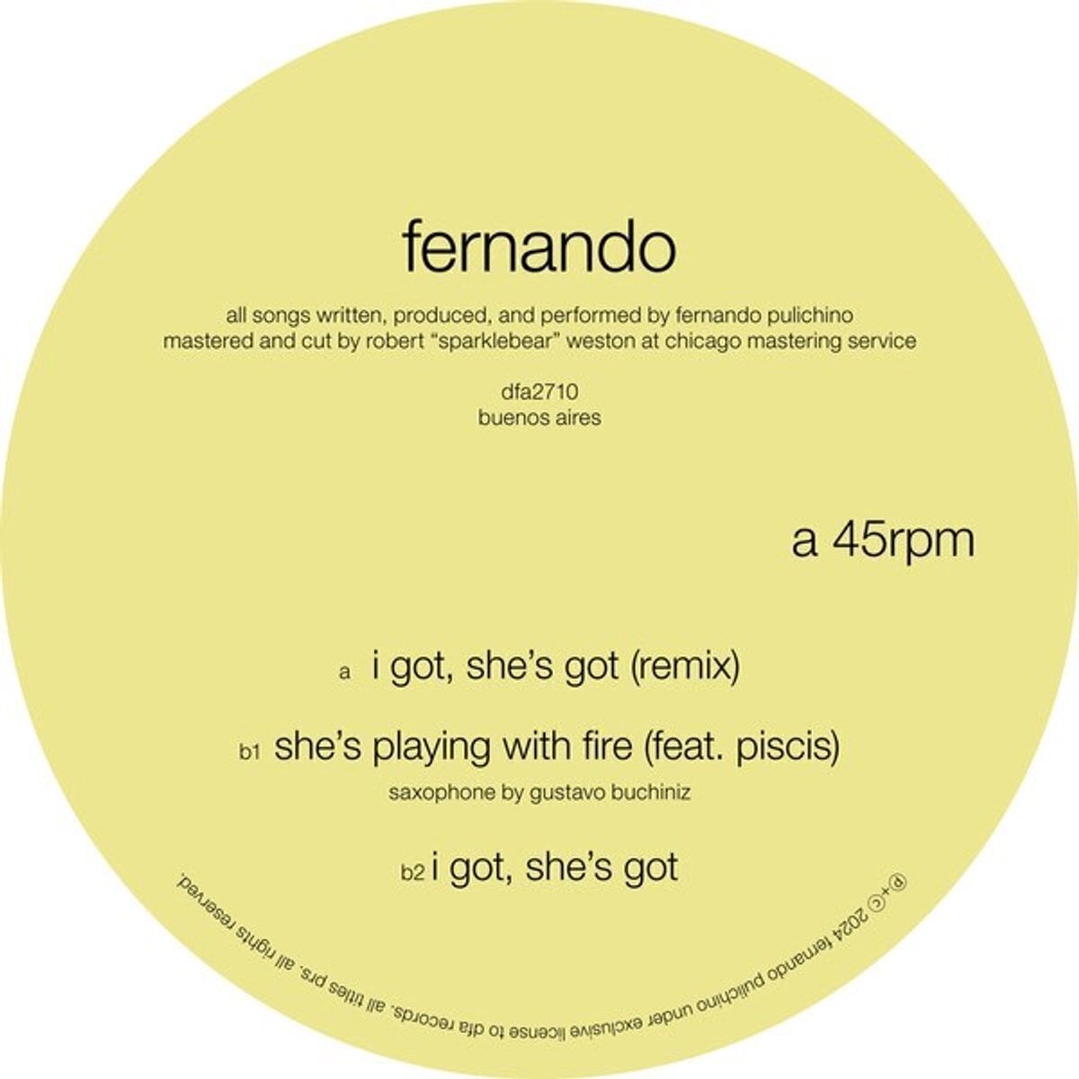LP Fernando Pulichino - I Got, She's Got (LP)