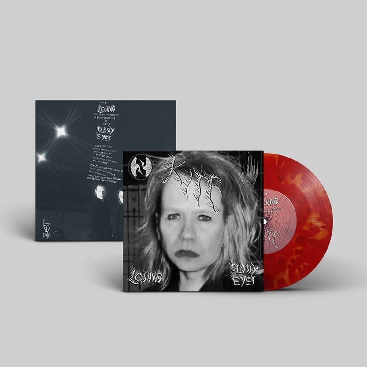 Disco in vinile Kite - Losing / Glassy Eyes (Limited Edition) (Transparent Clear Coloured) (7")