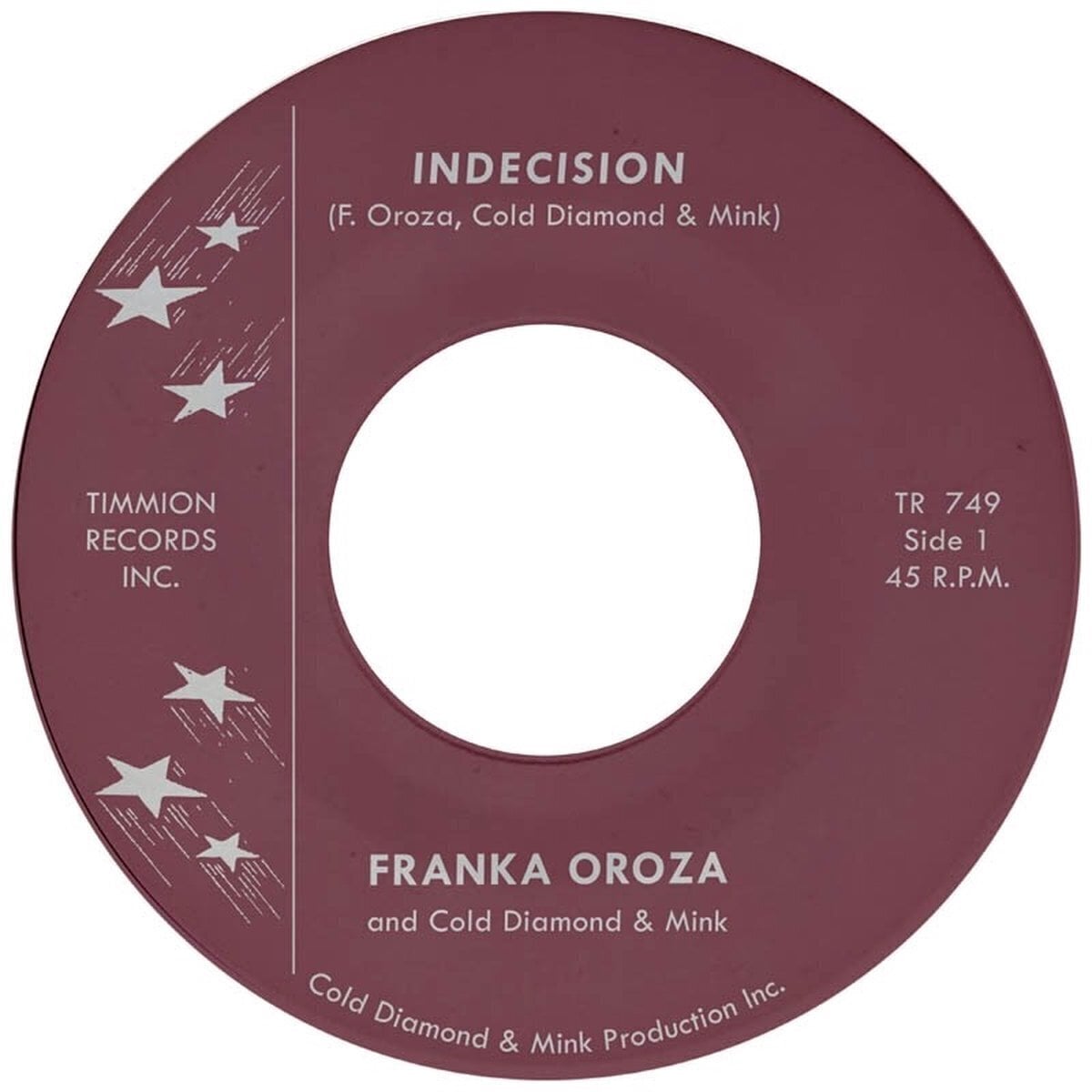 Vinylplate Franka Oroza & Cold Diamond & Mink - Indecision (LP)