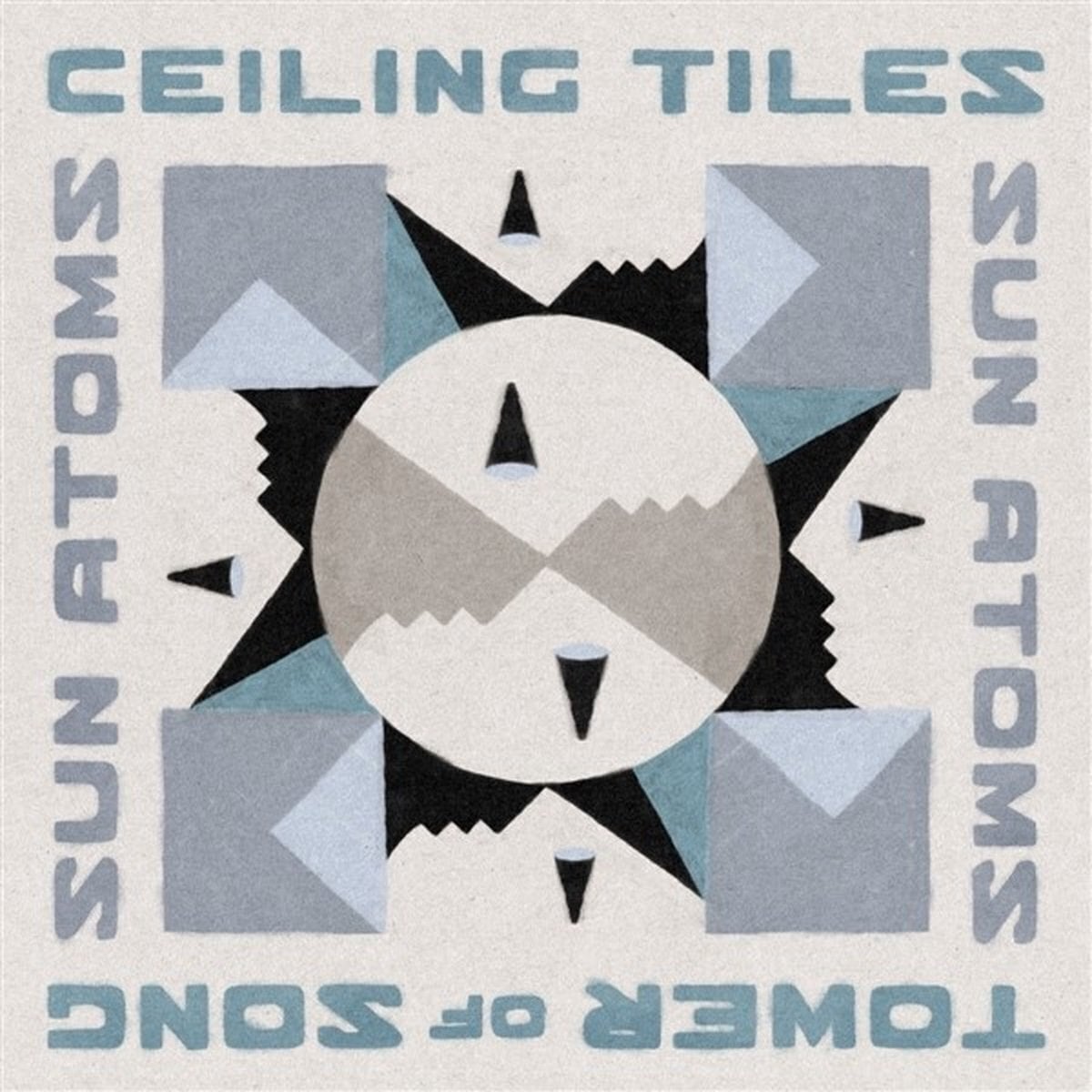Schallplatte Sun Atoms - Ceiling Tiles/Tower of Song (Blue Coloured) (LP)