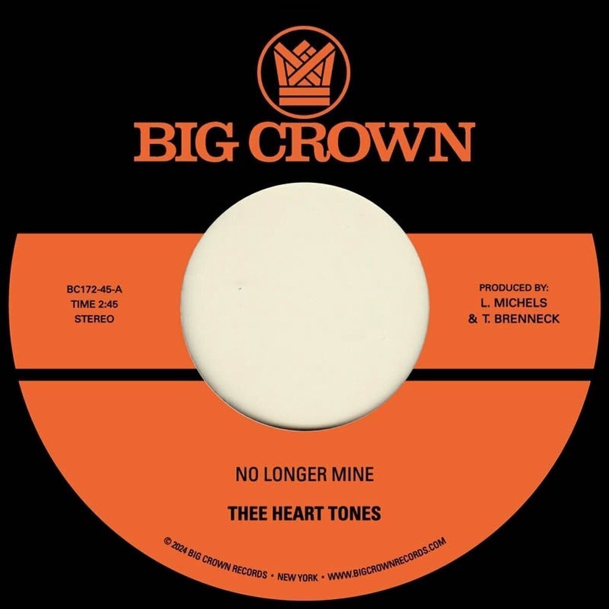 Disco de vinil Thee Heart Tones - No Longer Mine / Cry My Tears Away (7")