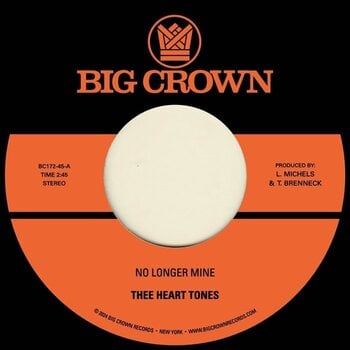 Disco de vinil Thee Heart Tones - No Longer Mine / Cry My Tears Away (7") - 1