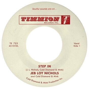 Disco in vinile Jeb Loy Nichols & Cold Diamond & Mink - Step In / Coming Home Love (Red Coloured) (7") - 1