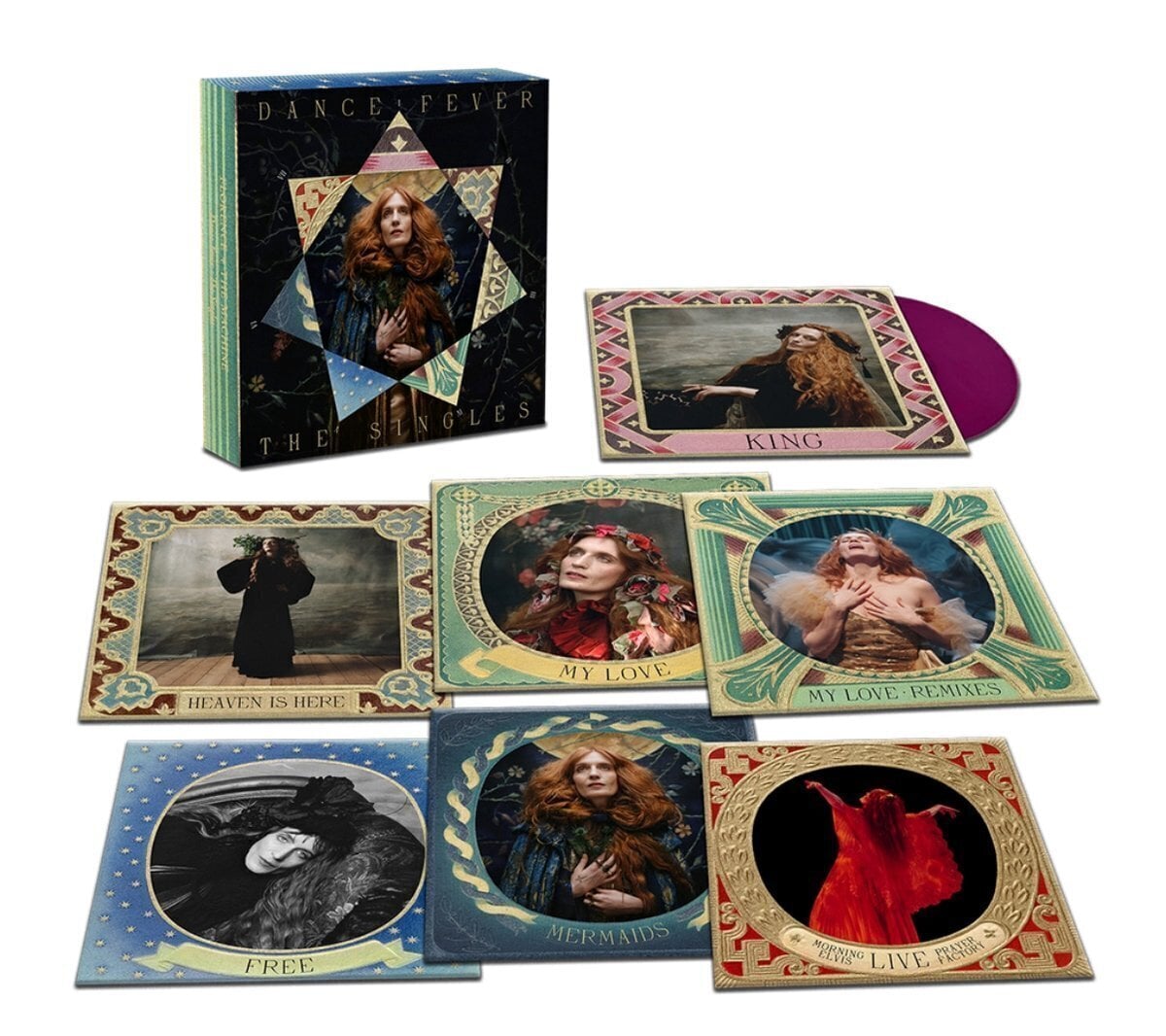 Vinylplade Florence and the Machine - Dance Fever - The Singles (Box Set) (Coloured) (7 x 7")