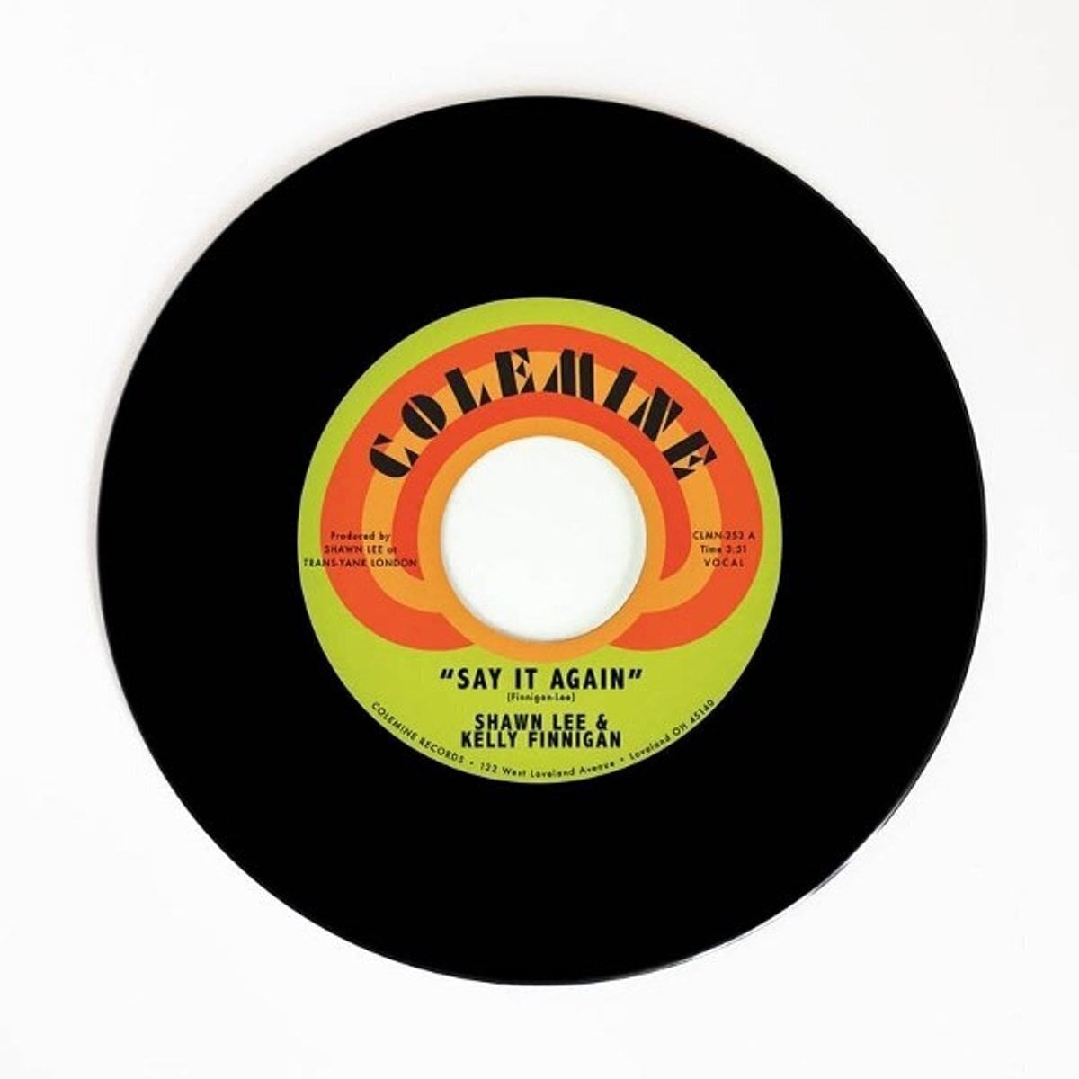 Schallplatte Shawn Lee & Kelly Finnigan - Say It Again / Harpsichord Rock (7")