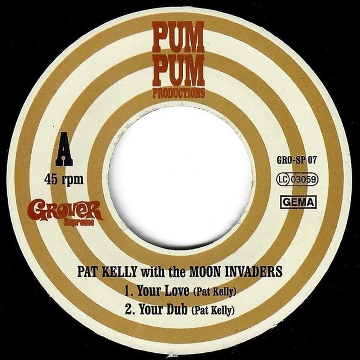 Vinyl Record Pat Kelly & The Moon Invaders - Your Love (LP)