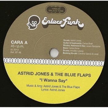 Vinyl Record Astrid Jones & The Blue Flaps - I Wanna Say / Something Else (LP) - 1